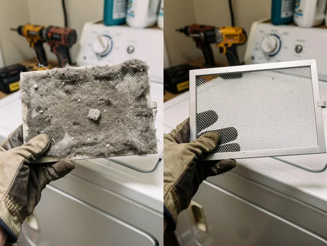 Professional lint trap cleaning by Del Aire Dryer Vent Cleaning in Del Aire