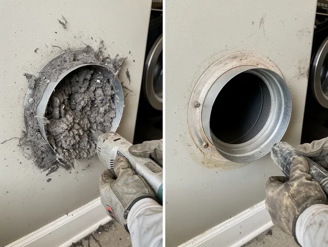 Professional clogged vent cleaning by Del Aire Dryer Vent Cleaning in Del Aire