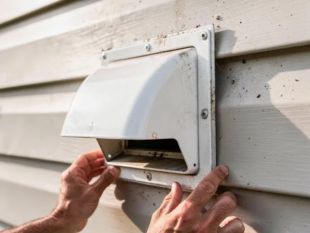 Del Aire Dryer Vent Cleaning technician delivering thorough residential dryer vent cleaning service in Del Aire